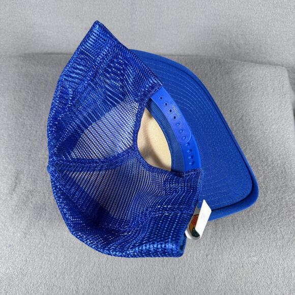 Vintage Bass Pro Shops Hat Cap Snap Back One Size Blue Trucker Patch Mens 90s - Picture 4 of 8